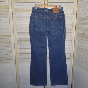 Levis 514 Vintage Flare Low Rise Women's Denim Jeans USA Made Size 8 Jr M 8M VTG